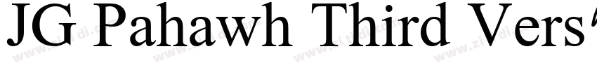 JG Pahawh Third Vers字体转换